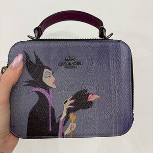 Coach Purple Mini Bag with Maleficent Design
